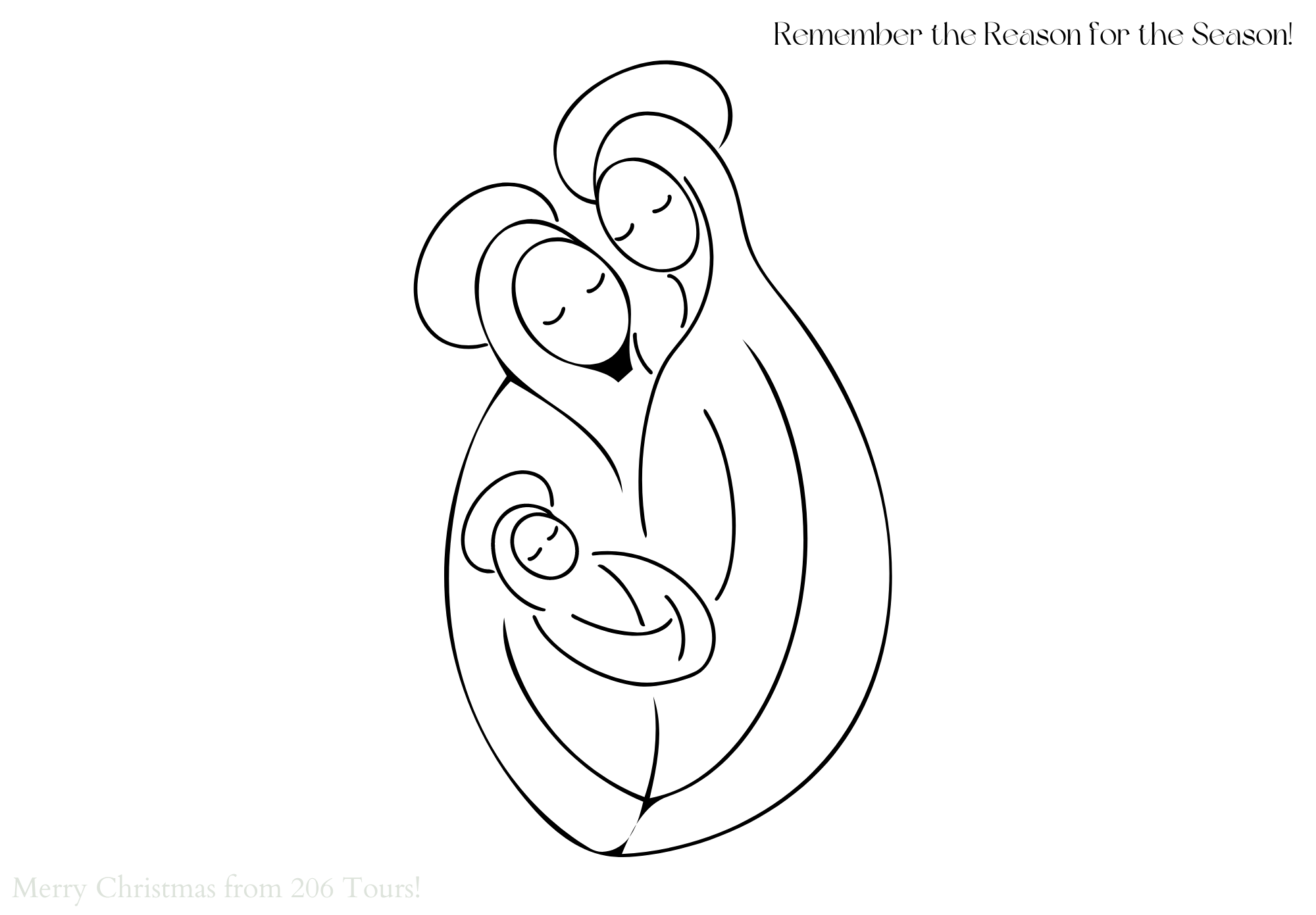 Christmas Coloring Pages: Remeber the Reason for the Season