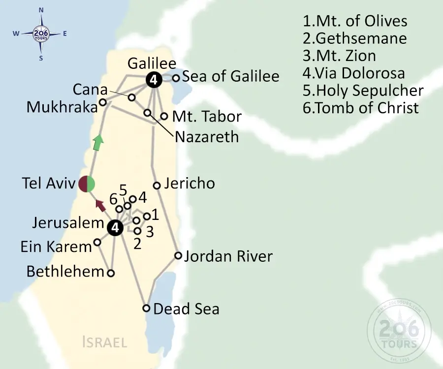 pilgrimage map