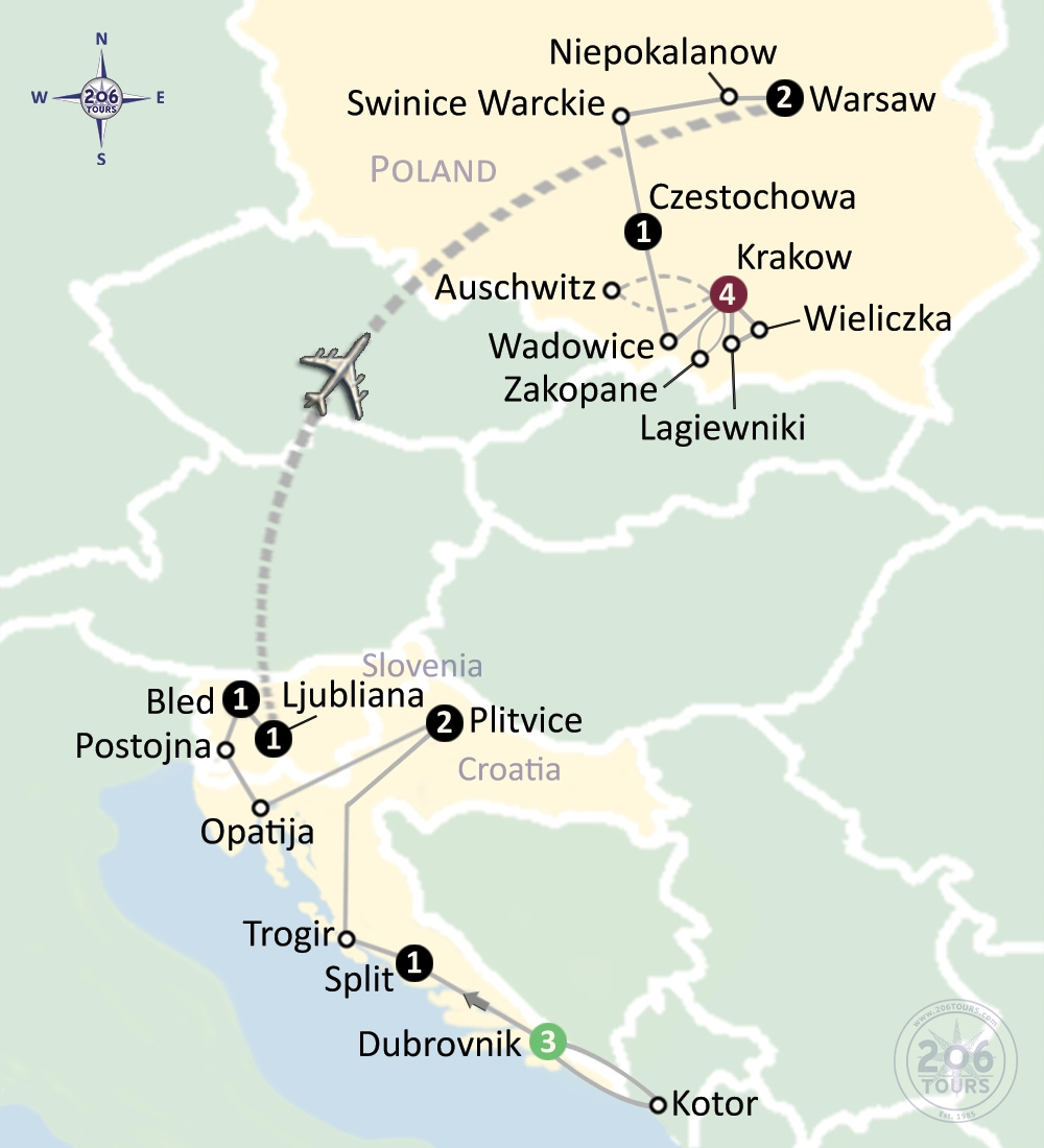 pilgrimage map