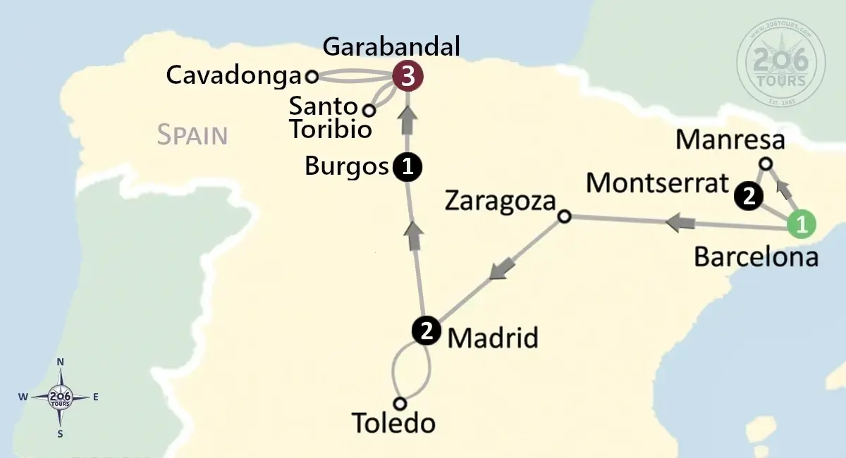 pilgrimage map