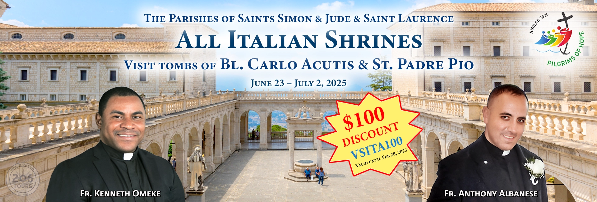 Fr. Anthony Albanese & Fr. Kenneth Omeke Shrines of Italy Pilgrimage