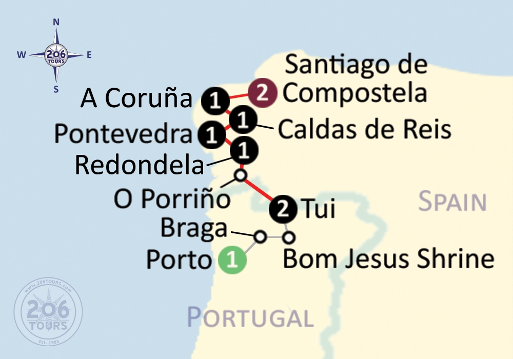 pilgrimage map