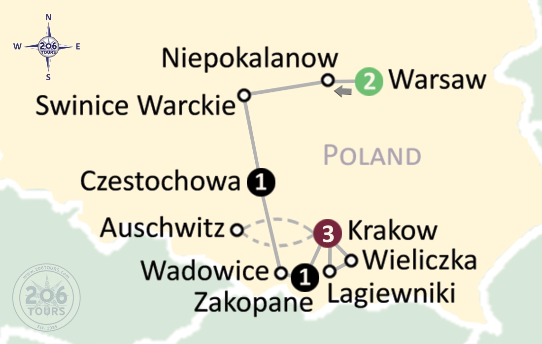 pilgrimage map