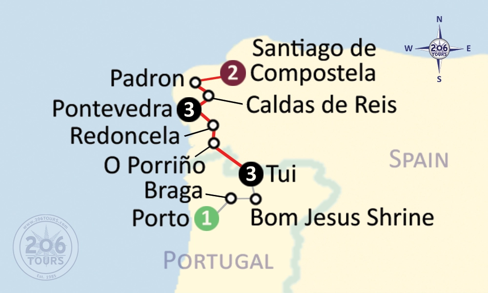 pilgrimage map