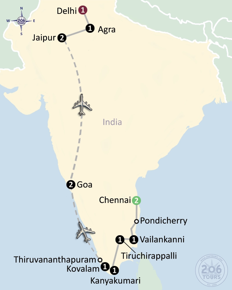 pilgrimage map