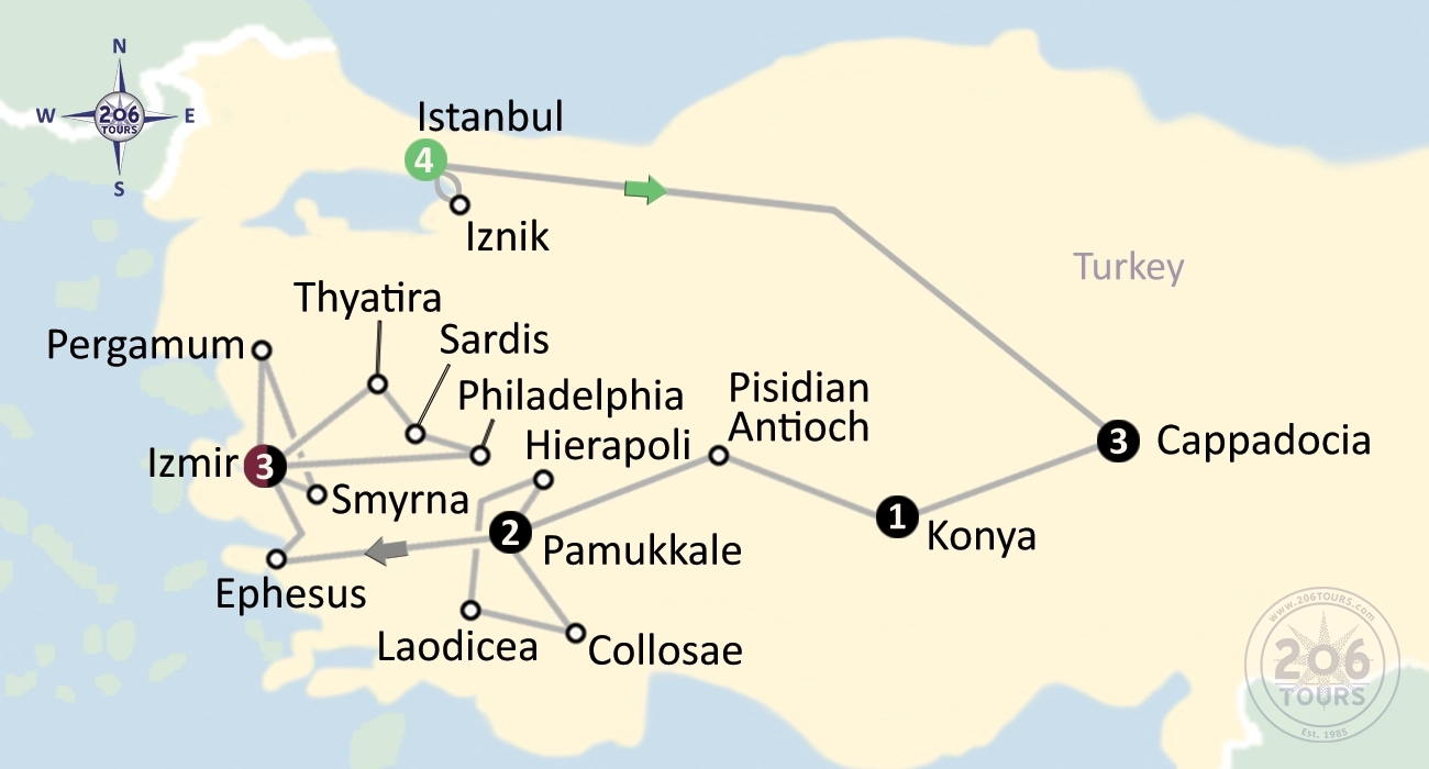 pilgrimage map