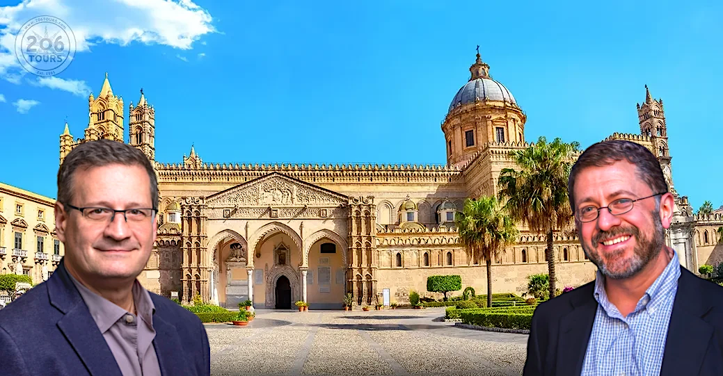 Mike Aquilina & Jim Papandrea Sicily Pilgrimage with the St. Paul Center for Biblical Theology with 206 Tours - Catholic Pilgrimages