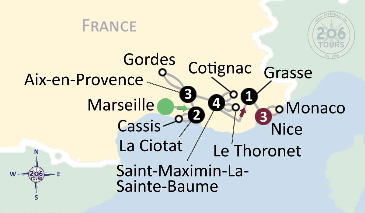 pilgrimage map