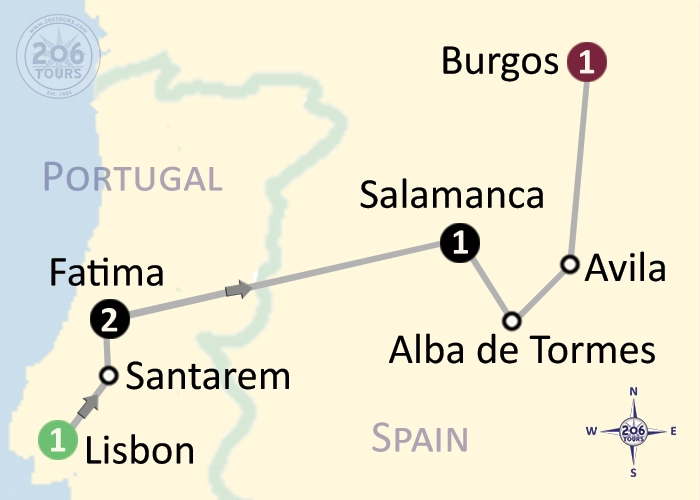 pilgrimage map