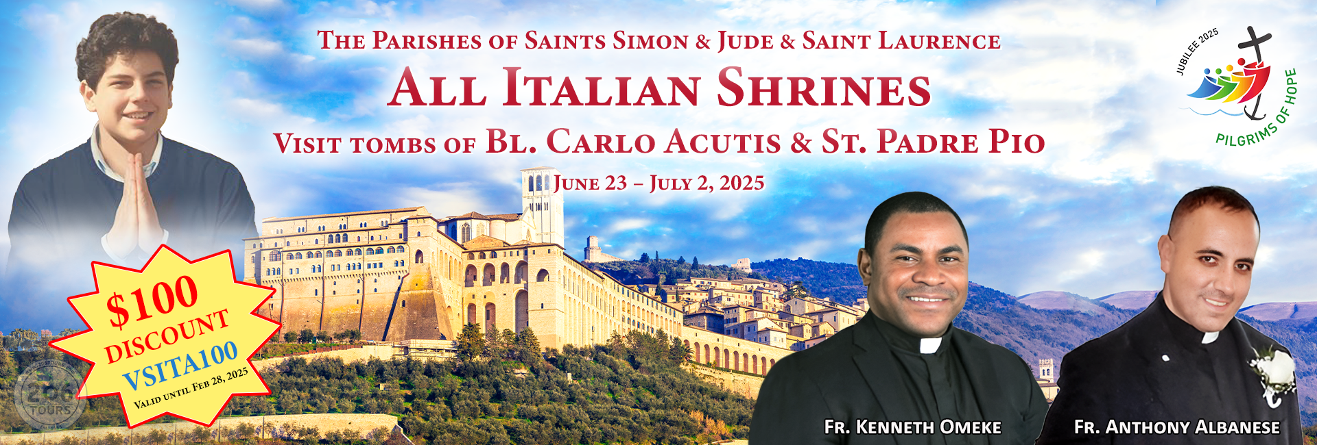 Fr. Anthony Albanese & Fr. Kenneth Omeke Shrines of Italy Pilgrimage