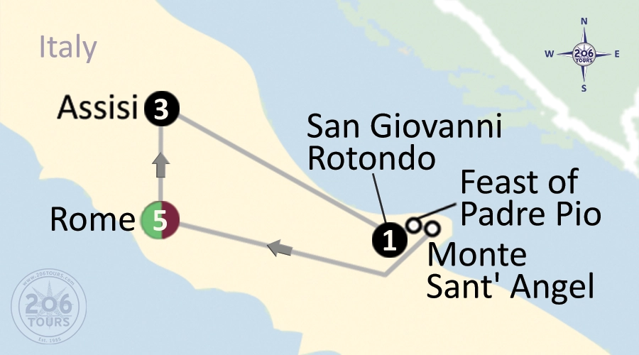 pilgrimage map