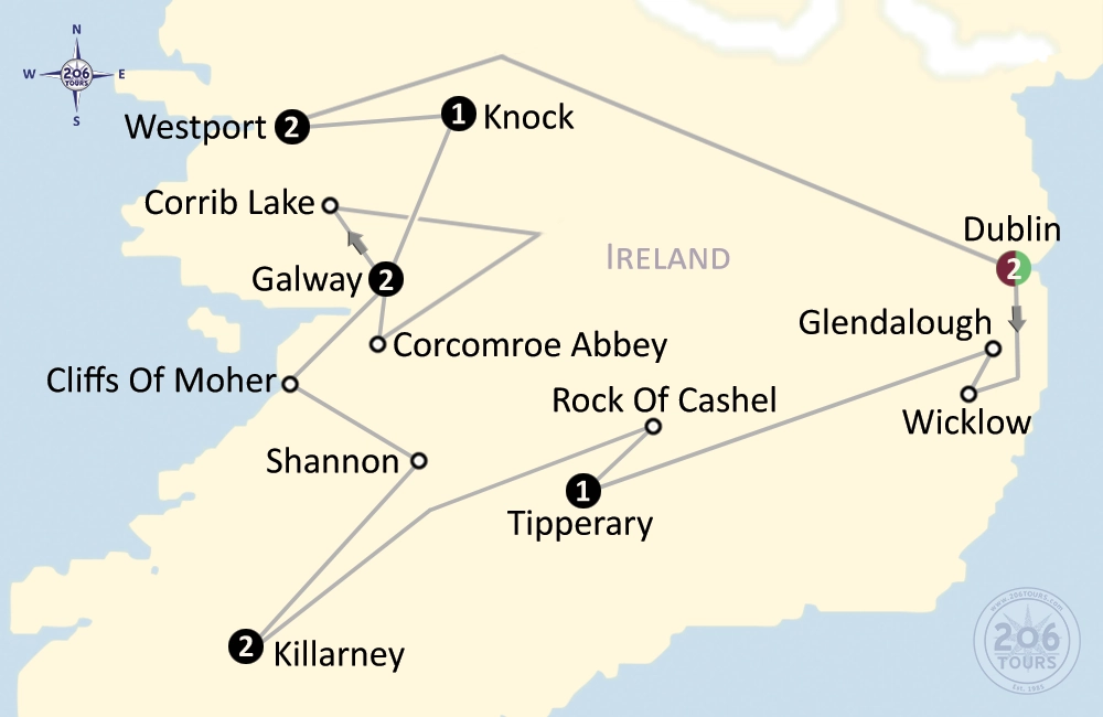 pilgrimage map