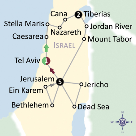 pilgrimage map